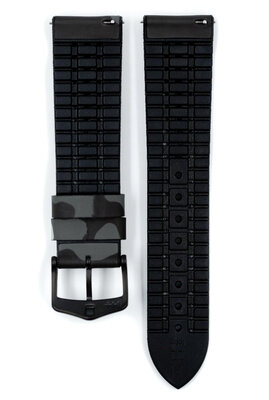 cinturino in caucciù Hirsch John L 0925088030-5, mimetico, caucciù naturale, lunghezza L, Quick Release