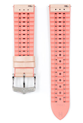 cinturino in caucciù Hirsch Lindsey M 0922302122-2, beige/rosa, caucciù naturale, lunghezza M, Quick Release