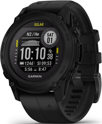 Garmin Descent G1 Solar, Black (+ cinturino di ricambio extra lungo)