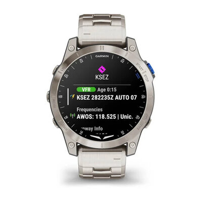 Garmin D2 Mach 1, Vented Titanium Bracelet (+ cinturino di ricambio)