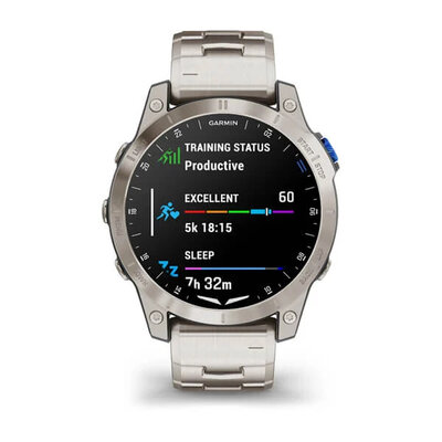 Garmin D2 Mach 1, Vented Titanium Bracelet (+ cinturino di ricambio)