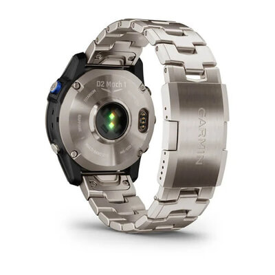 Garmin D2 Mach 1, Vented Titanium Bracelet (+ cinturino di ricambio)
