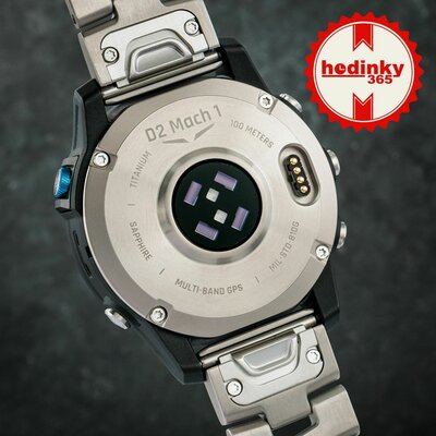 Garmin D2 Mach 1, Vented Titanium Bracelet (+ cinturino di ricambio)