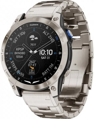 Garmin D2 Mach 1, Vented Titanium Bracelet (+ cinturino di ricambio)