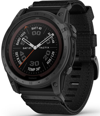 Garmin Tactix 7 PRO Solar Sapphire Black Nylon Band (+ cinturino di ricambio in silicone)