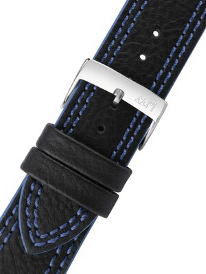 Cinturino in pelle nero blu Morellato Futnet M 5484D14.865