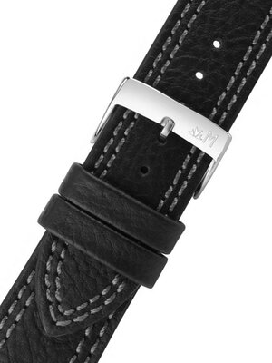 Cinturino in pelle nera grigia Morellato Futnet M 5484D14.892