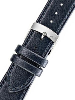 Cinturino in pelle Morellato Lauro 5336D05.061 M, blu, materiale riciclato