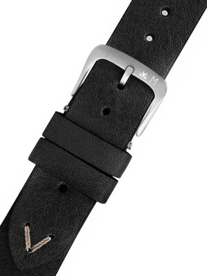 Cinturino nero in pelle Morellato Pollock M 5535D41.019