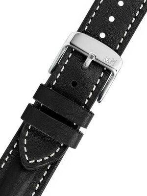 Cinturino nero in pelle Morellato Sailing M 5617C03.019