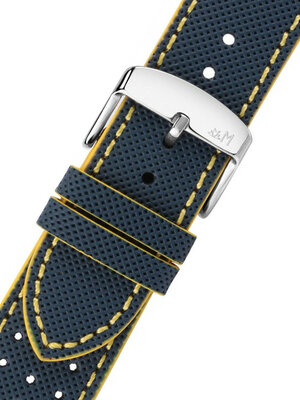 Cinturino in pelle giallo-blu Morellato Sumo M 5485D37.897