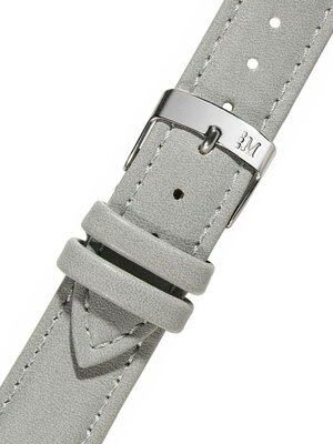 Cinturino in pelle Morellato Trend 5050C47.093 S, grigio, materiale riciclato, Quick Release
