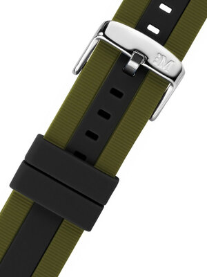 Cinturino in silicone nero verde Morellato Bolsena M 5486187.974