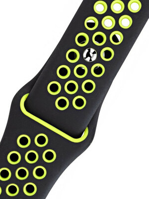 Cinturino in silicone verde nero Morellato Paroo 5402187.802 M