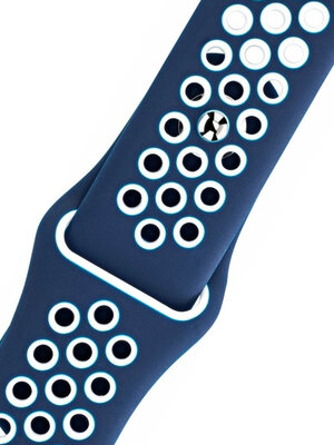 Cinturino in silicone blu bianco Morellato Paroo 5402187.803 M