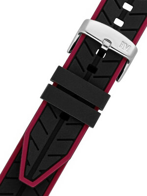 Cinturino in silicone nero rosa Morellato Sesia M 4985187.882