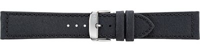 Cinturino in tessuto Morellato Corfu 5390D12.019 M, nero, materiale riciclato
