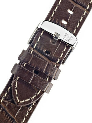 Cinturino marrone in pelle Morellato Plain 4733480.032 M