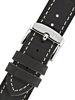 Cinturino nero bianco Morellato Tricikng M 4910B44.892 (ecopelle)