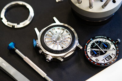 Edox Chronorally Chronograph 38001-tinnbu-bn BMW Limited Edition 2000pcs (+ cinturino di ricambio)
