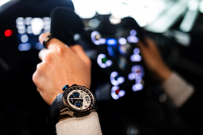 Edox Chronorally Chronograph 38001-tinnbu-bn BMW Limited Edition 2000pcs (+ cinturino di ricambio)