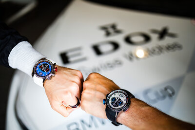 Edox Chronorally Chronograph 38001-tinnbu-bn BMW Limited Edition 2000pcs (+ cinturino di ricambio)