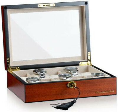Cassetta per orologi Designhütte Auckland Cherry 10 70005-154