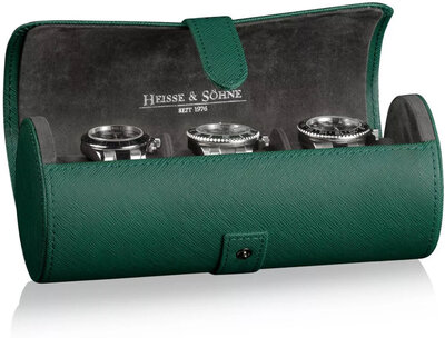 Cassetta per orologi Heisse & Söhne Rondo 3 70019-122, verde