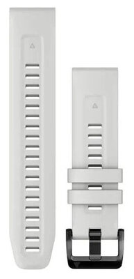 Cinturino in silicone Garmin 22mm (per Garmin Fenix 8/7/6 (47mm), Epix 2 ecc.), bianco V1, QuickFit, 010-13123-00