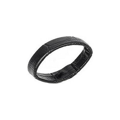 Passante nero in pelle per orologi