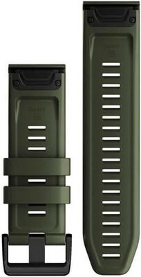Cinturino in silicone Garmin 26mm (per Garmin Fenix 8/7X/6X (51mm), Tactix ecc.), verde V1, QuickFit, 010-13117-03