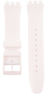 Cinturino unisex in silicone bianco per orologi Swatch