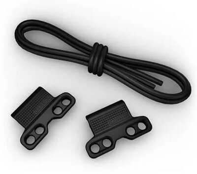 Cinturino in silicone Garmin 20mm Bungee Mount (per Garmin Fenix 8/7S/6S (43mm), ecc.), nero, QuickFit, 010-13249-00