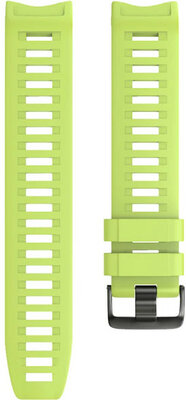 Cinturino per Garmin Instinct, in silicone, verde, fibbia nera