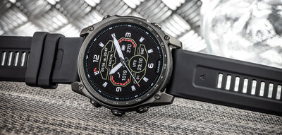 Cinturino in silicone Ricardo 26mm (per Garmin Fenix 8/7X/6X (51mm), Tactix ecc.), nero, QuickFit