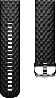 Cinturino Quick Release 22mm, in silicone, nero, fibbia nera, taglia S (Garmin Venu, Forerunner 255, Vívoactive 4, ecc.)