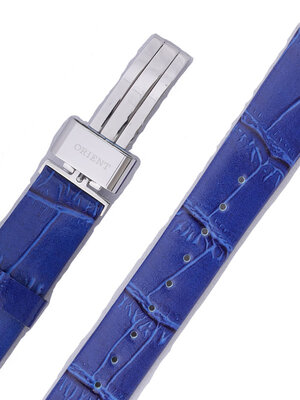 Cinturino in pelle Orient UDBZFSD 13mm (per modello NRAH), blu