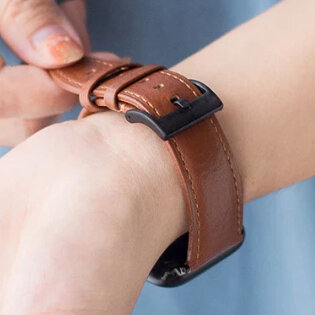 Cinturino in pelle Ricardo (per Apple Watch 42/44/45/49mm), marrone V2