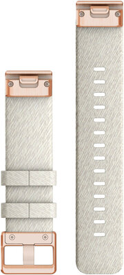 Cinturino in nylon Garmin 20mm (per Garmin Fenix 8/7S/6S (43mm), ecc.), bianco V2, QuickFit, 010-13102-09