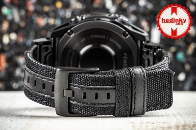cinturino in nylon Ricardo Pozza 26mm, Black, QuickFit