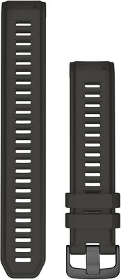 Cinturino Garmin Instinct 2, in silicone, nero, fibbia nera