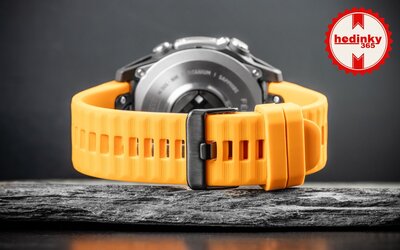 cinturino in silicone Ricardo Livigno 22mm, Orange, QuickFit
