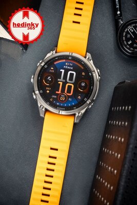 cinturino in silicone Ricardo Livigno 22mm, Orange, QuickFit