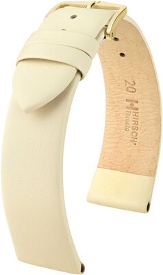 Cinturino in pelle beige Hirsch Toronto M 03702190-1 (pelle di vitello)