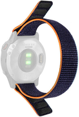 Cinturino loop 26mm, in nylon, blu (Garmin Fenix 7X/6X/5X ecc.)