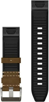 Cinturino in pelle Garmin 22mm (per Garmin Fenix 8/7/6 (47mm), Epix 2 ecc.), marrone V4, QuickFit, 010-13225-07