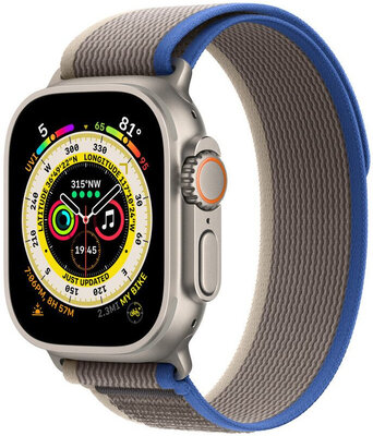 Cinturino in nylon Apple (per Apple Watch 42/44/45/49mm), marrone, taglia S/M