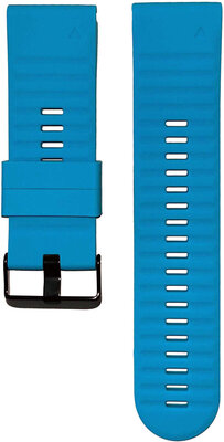 Cinturino QuickFit 26mm, in silicone, verde-blu, fibbia nera (Garmin Fenix 7X/6X/5X, Tactix, ecc.)