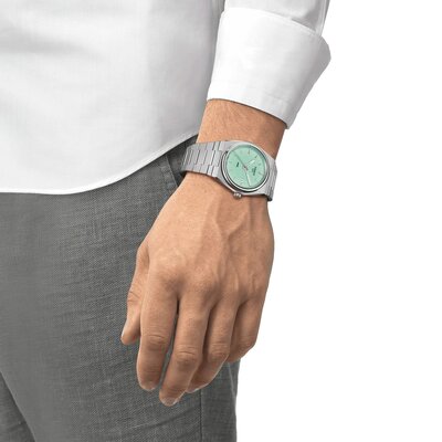 Tissot PRX Quartz T137.410.11.091.01 (nel colore Tiffany Blue)
