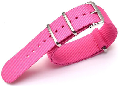 Cinturino in nylon Ricardo, rosa V1, NATO